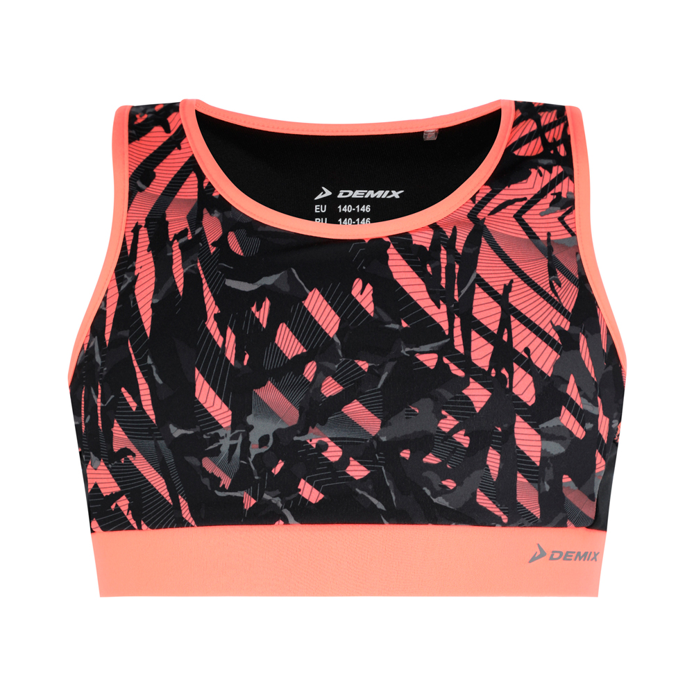 Bra sportive Demix Run Bra G / Femei / 122-128 / Negru photo 1