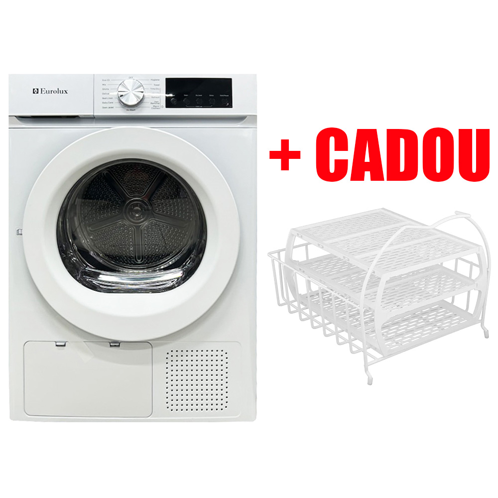 Masina de uscat rufe Eurolux HB1053BA / 10 kg / E / Alb photo 1