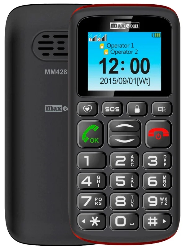 Telefon mobil clasic Maxcom MM428BB Dual-SIM Negru photo 5