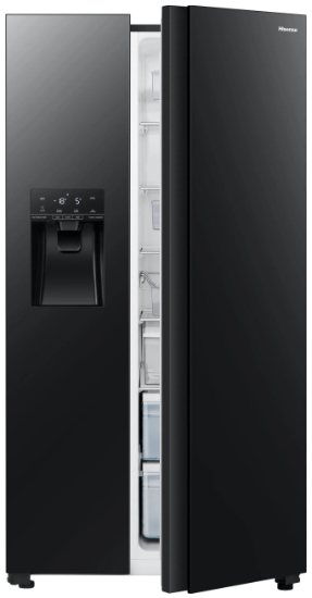 Frigider Side-by-Side Hisense RS694N4GBE / 562 l / 178.6 cm / E / Negru photo 2