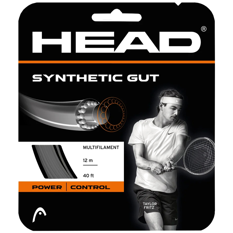 Racordaj tenis HEAD SYNTETIC GUT 17 BK 281111 Negru photo 1