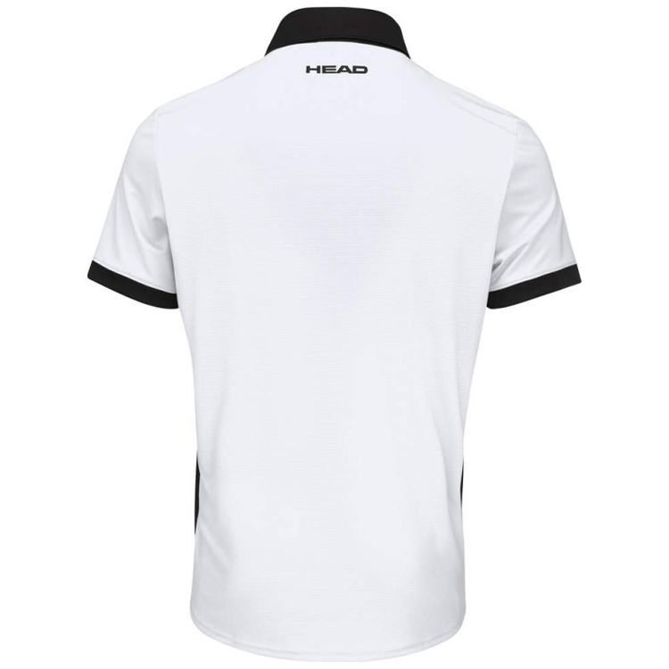 Tricou bărbătesc HEAD POLO SLICE S Alb-negru photo 4