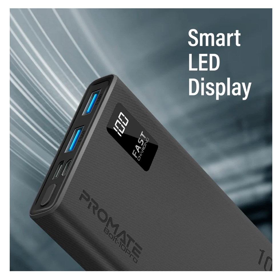 Acumulator extern Promate 10 BOLT-10 Pro Black photo 5