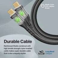Cablu USB Type-C - USB Type-C Promate TransLine-CC Black thumbnav 6
