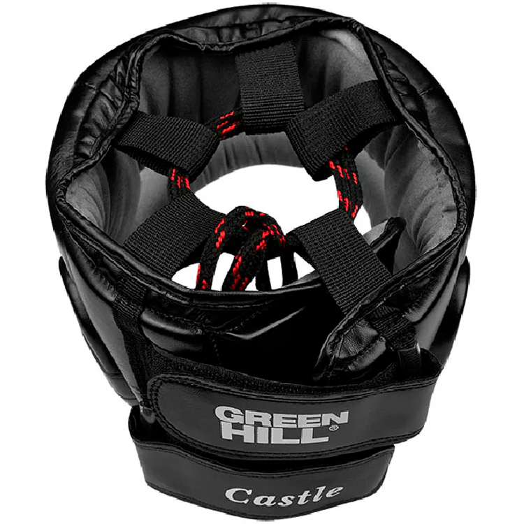 Casca p/u box Green Hill Head guard CASTLE HGC-9014, Negru	 photo 3