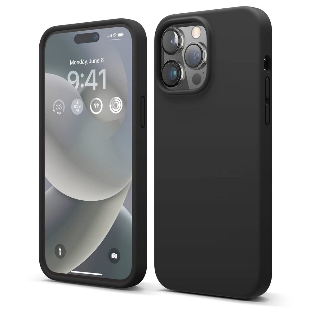 Husa Pentru smartphone Helmet Liquid Silicone iPhone 14 Pro Negru photo 1 Husa Pentru smartphone Helmet Liquid Silicone iPhone 14 Pro Negru photo 1