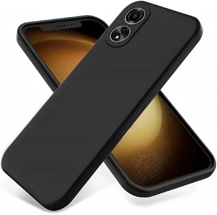 Husa Pentru smartphone Helmet Liquid Silicone Oppo A58 Negru photo 1 Husa Pentru smartphone Helmet Liquid Silicone Oppo A58 Negru photo 1