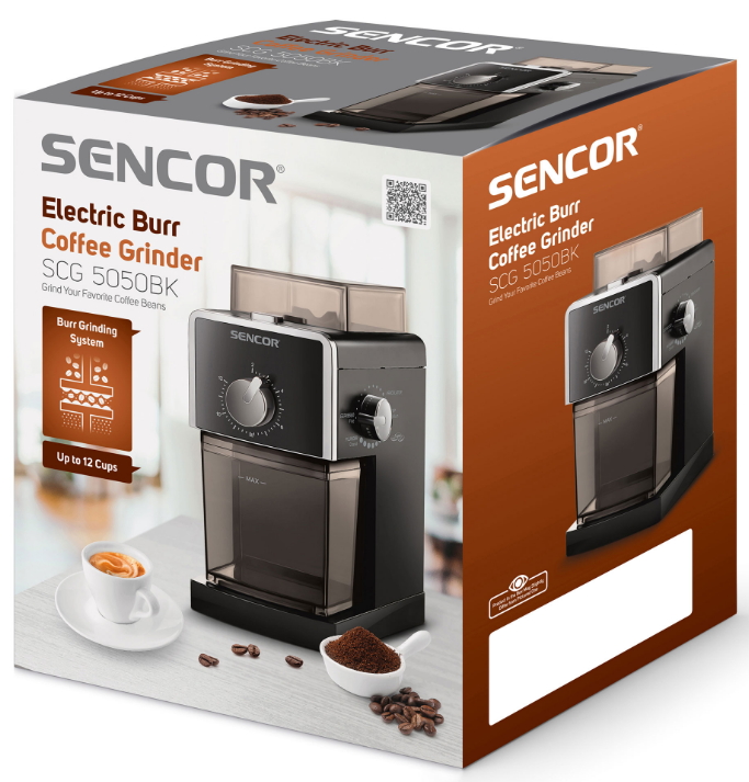 Кофемолка Sencor SCG 5050 BK Жерновая / Черный photo 4