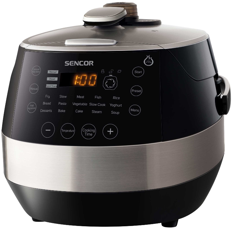 Мультиварка Sencor SPR 4000BK /3-4.9 л / 1100 / 15авто-программ / Черный photo 1 Мультиварка Sencor SPR 4000BK /3-4.9 л / 1100 / 15авто-программ / Черный photo 1