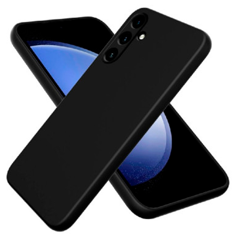 Husa Pentru smartphone WOO Liquid Silicone Samsung A55 5G Negru photo 1