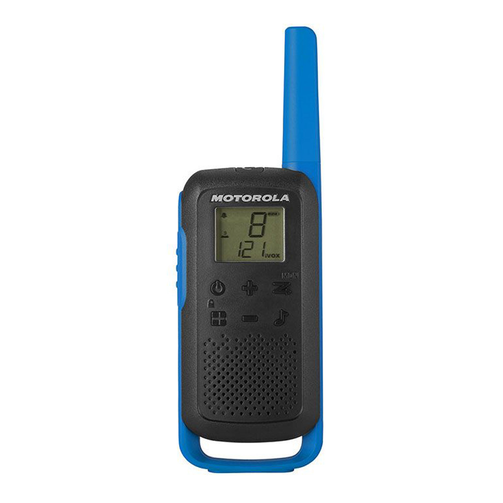 Radio Motorola TalkAbout T62 Twin 16 Channels 8km Blue/Black photo Radio Motorola TalkAbout T62 Twin 16 Channels 8km Blue/Black photo
