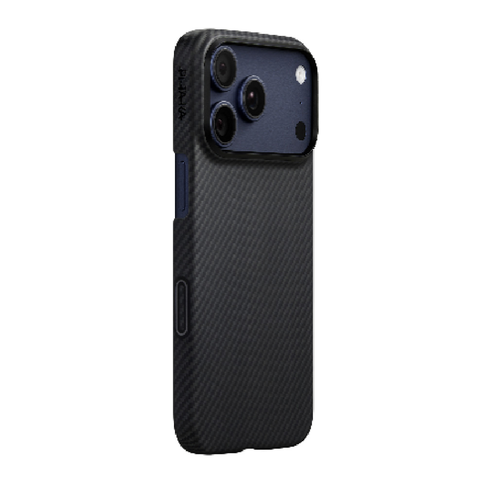 Husa Pitaka Case for iPhone 17 Pro, Black/Grey (KI1701BP) photo 1 Husa Pitaka Case for iPhone 17 Pro, Black/Grey (KI1701BP) photo 1