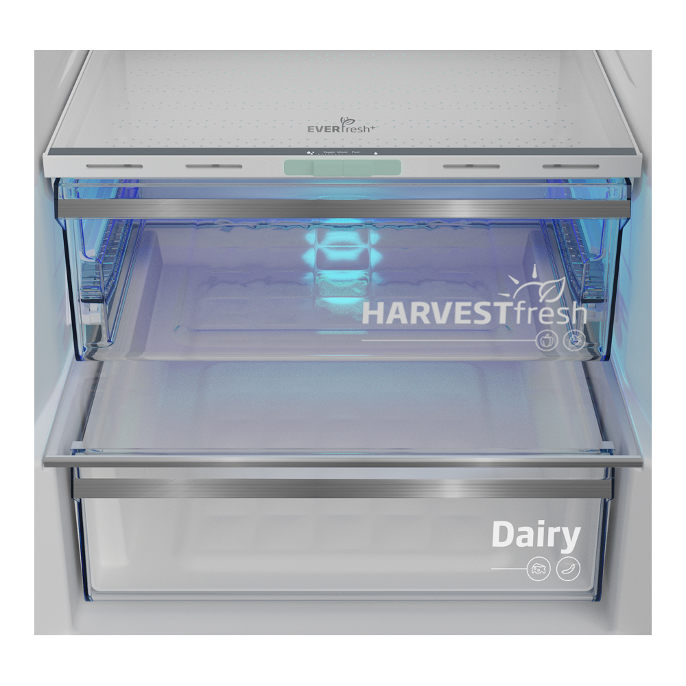 Frigider cu doua usi Beko B5RCNA405ZXBR / 355 l / 203.5 cm / D / Grafit photo 4