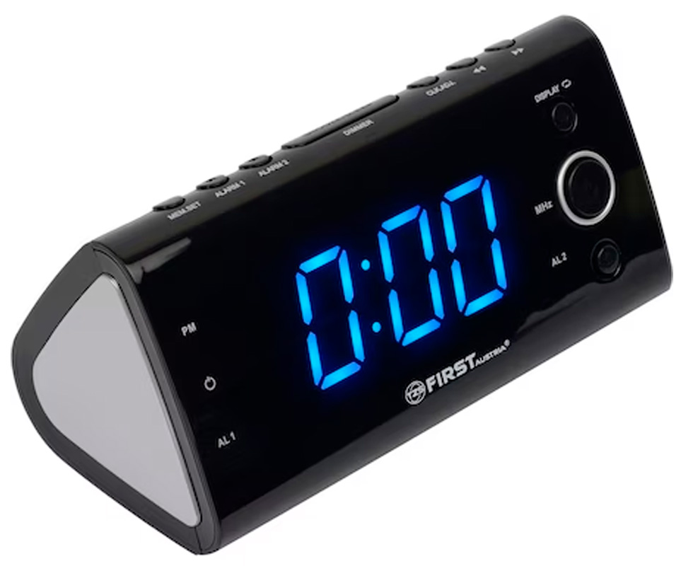 Radio cu ceas First FA2419BU Digital / Negru / Mono photo 2