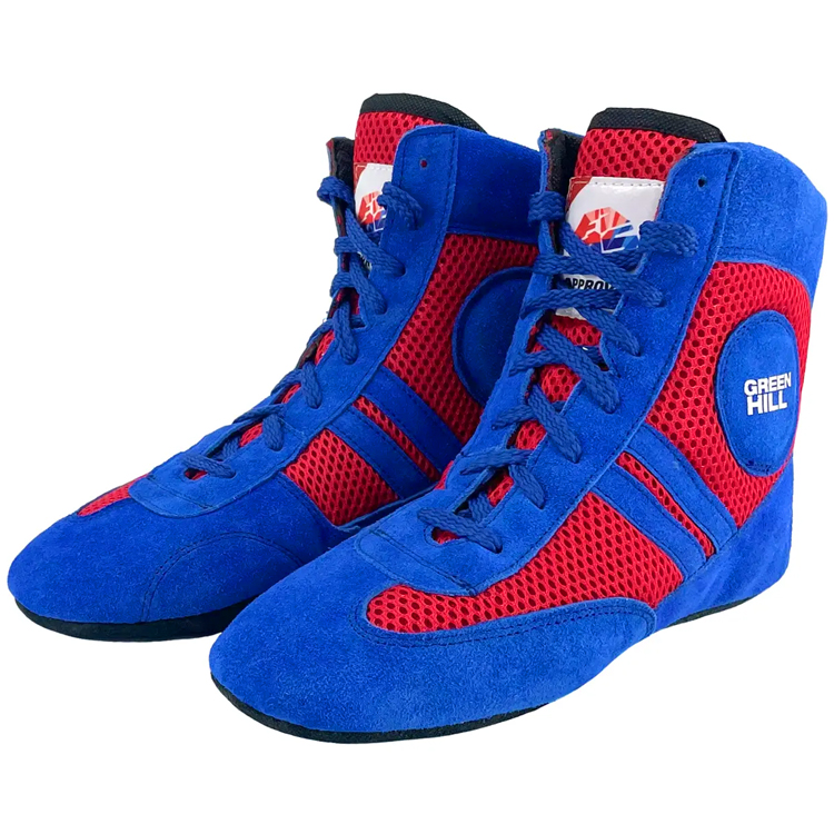 Борцовки Green Hill Sambo Shoes Fias / 34 см / Красный/Синий photo 4
