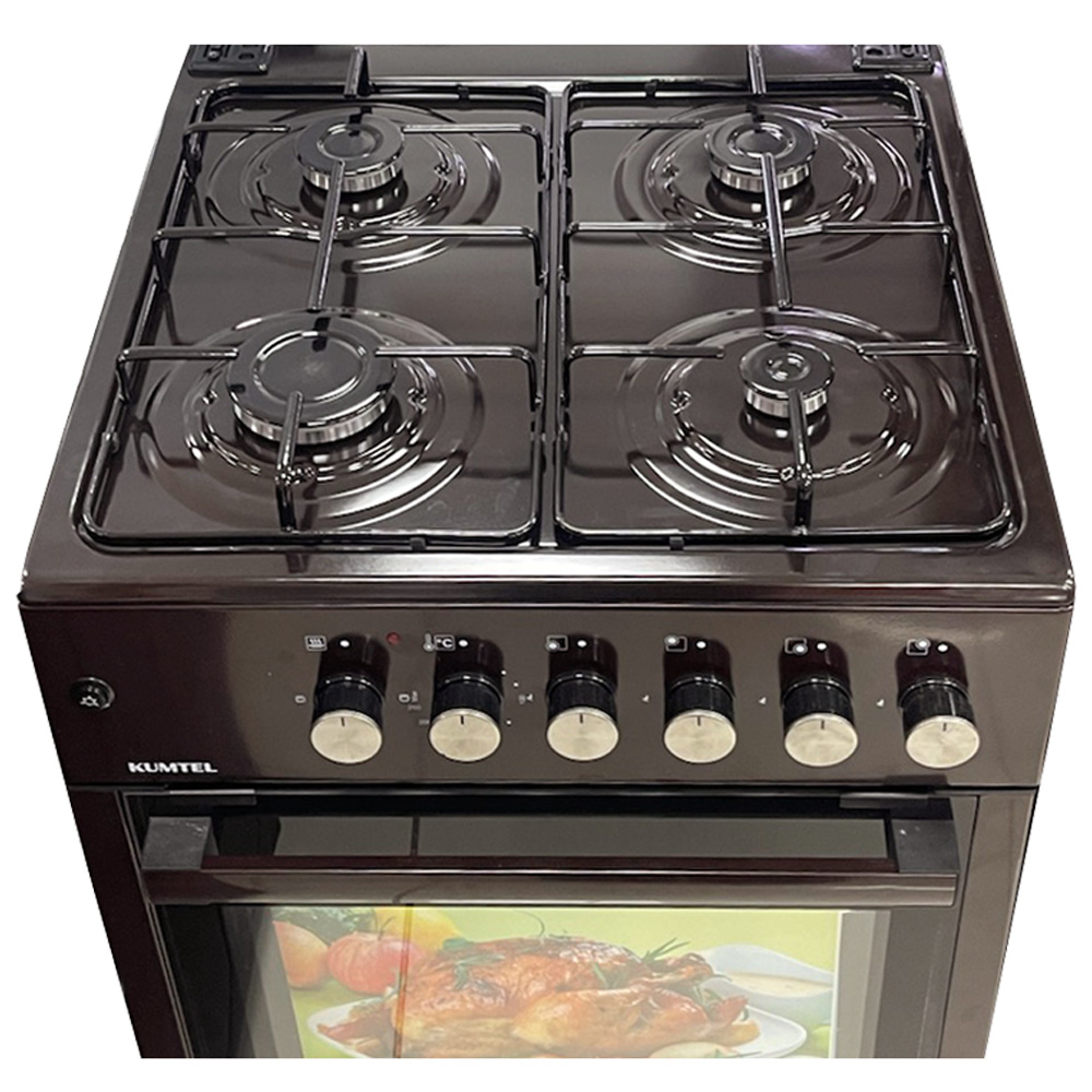 Aragaz pe gaz Kumtel KLE5740IBW / 4 arzatoare / 57 cm / Maro photo 2