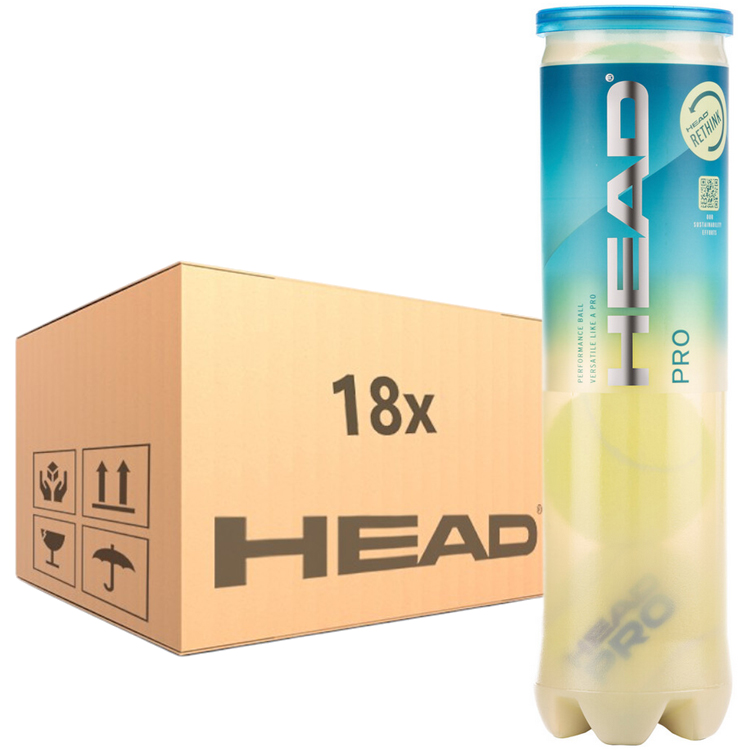 Set mingi p/u tenis 72 buc HEAD BOX MINGI PRO 571604BX Galben photo 1