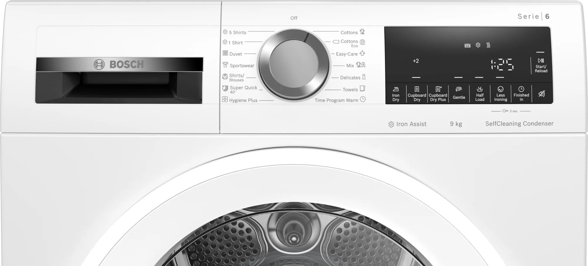 Сушильная машина Bosch WQG14590BY / 9 кг / A++ / Белый photo 3
