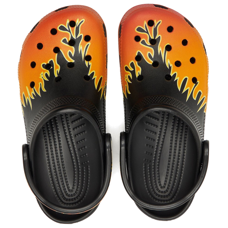 Slapi Crocs Classic Flames Clog T photo 2
