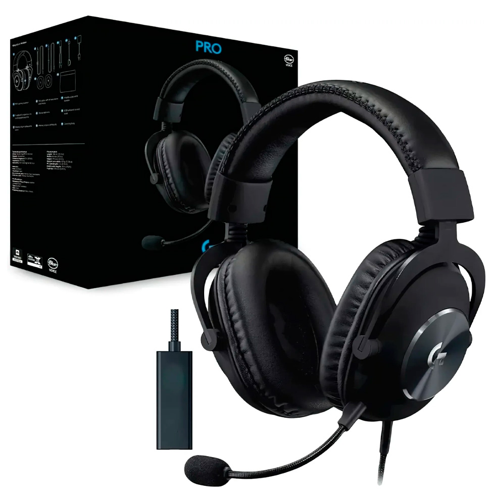 Căști Logitech G PRO X Black Cu fir / Gaming / Black photo 3