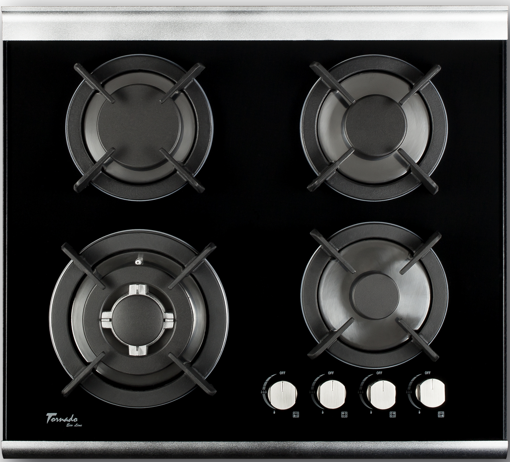 Встраиваемая  газовая панель Tornado HG10 ECO BLACK photo 