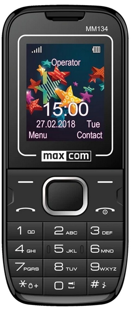 Telefon mobil clasic Maxcom MM134 Dual-SIM Negru photo 1 Telefon mobil clasic Maxcom MM134 Dual-SIM Negru photo 1