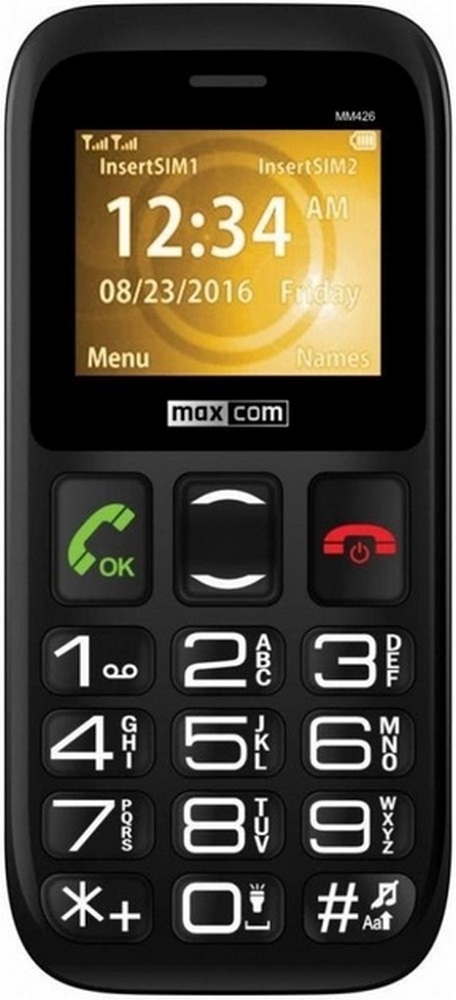 Кнопочный телефон Maxcom MM426 Dual-SIM Черный photo 1