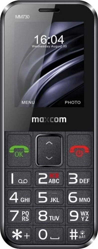 Кнопочный телефон Maxcom MM730 Single-SIM Черный photo 1 Кнопочный телефон Maxcom MM730 Single-SIM Черный photo 1