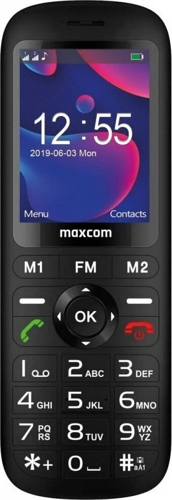 Telefon mobil clasic Maxcom MM740 Dual-SIM Negru photo 1 Telefon mobil clasic Maxcom MM740 Dual-SIM Negru photo 1