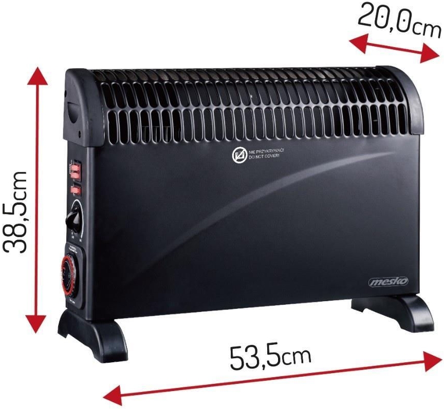 Convector Mesko MS7741Black photo 5