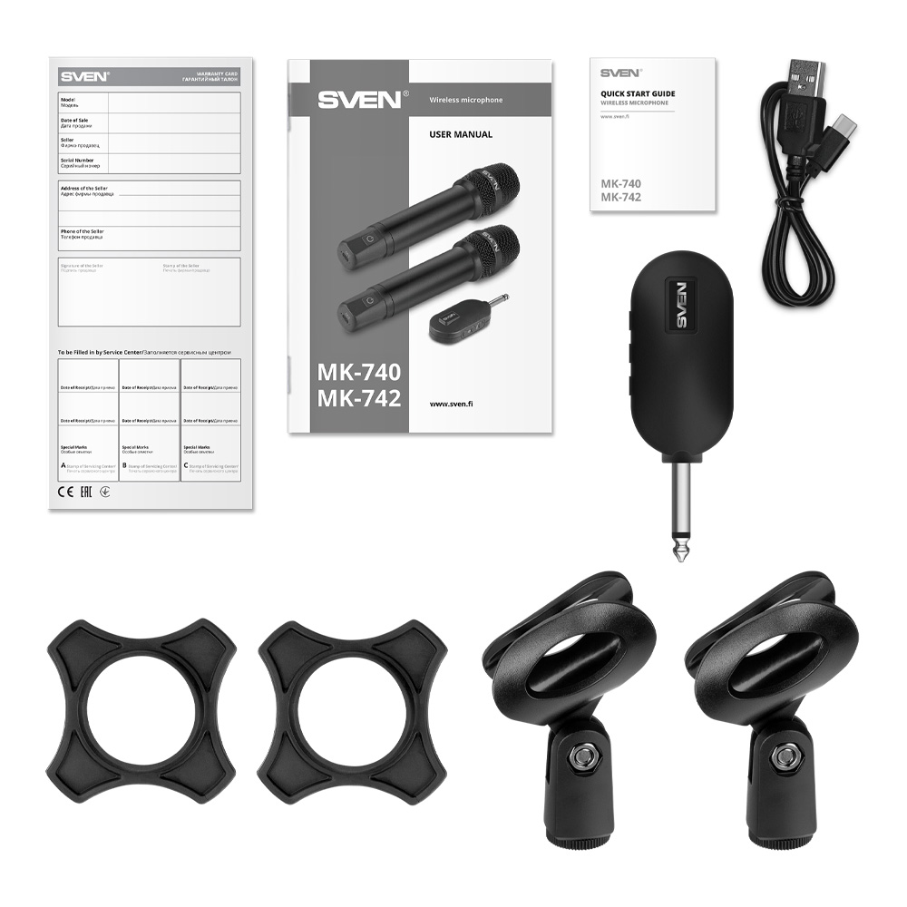 Microfon AV Sven MK-742 Black  photo 6