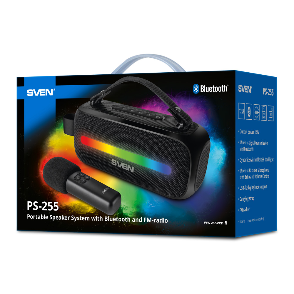 Boxa portabila Sven PS-255 Black photo 11