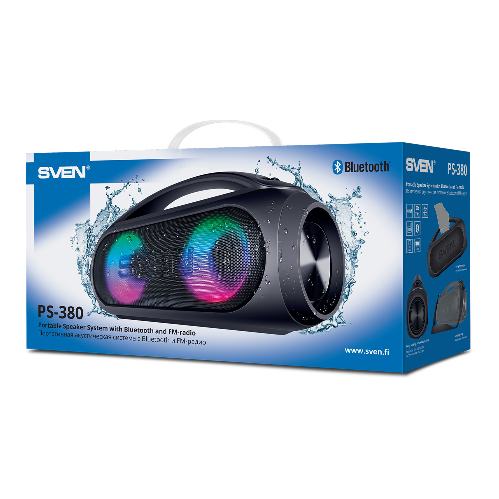 Портативная колонка Sven PS-380 Black photo 10