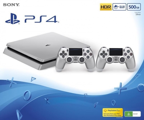 Consola pentru jocuri Sony PlayStation 4 Slim 500 GB + 2 Controller Dualshock photo 1 Consola pentru jocuri Sony PlayStation 4 Slim 500 GB + 2 Controller Dualshock photo 1