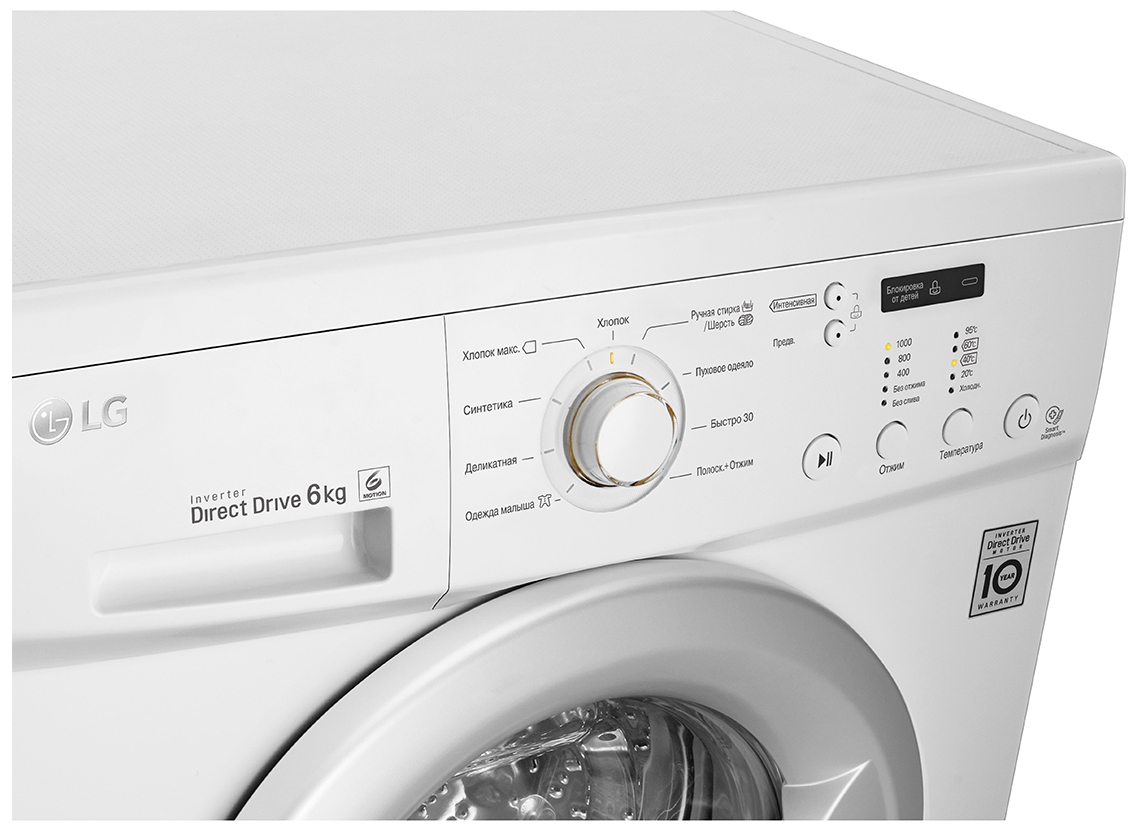 Masina de spalat LG FH0C3ND1 6 kg / 1000 rot/min / A+++ / Alb photo 10