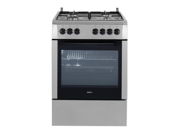 Plita de gaz Beko CSM62120DS / 4 arzatoare / 60 cm / Inox photo 1 Plita de gaz Beko CSM62120DS / 4 arzatoare / 60 cm / Inox photo 1