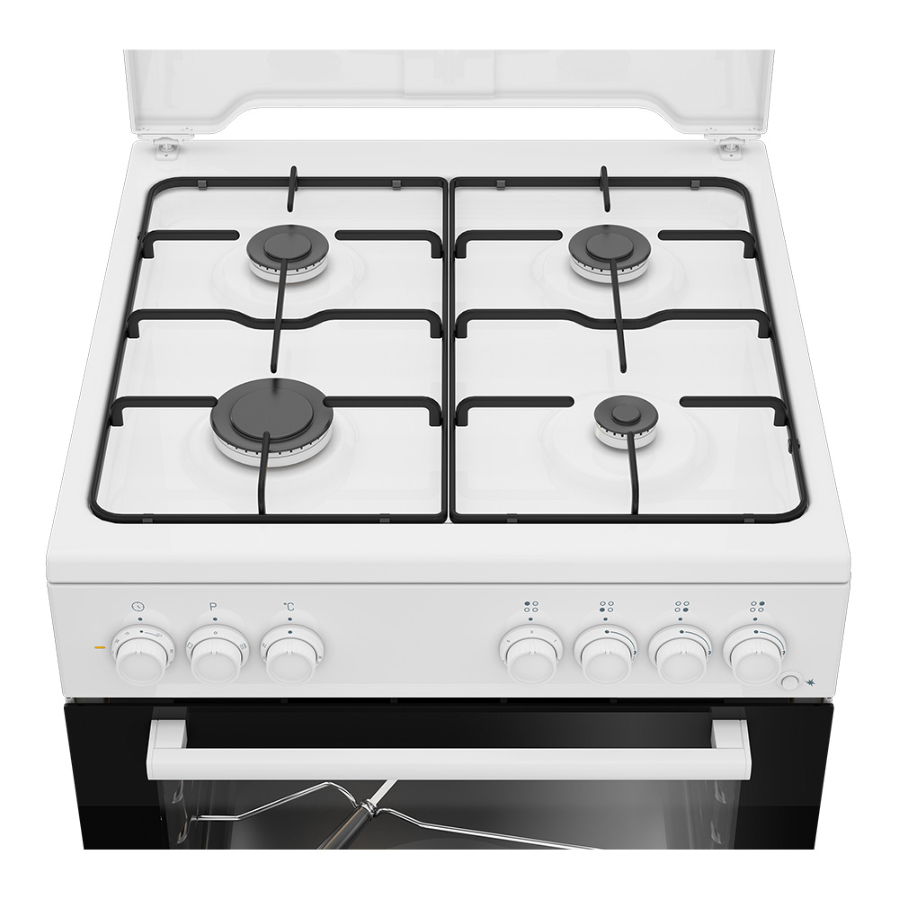 Aragaz pe gaz Beko FBST62110DW / 4 arzatoare / 60 cm / Alb photo 4