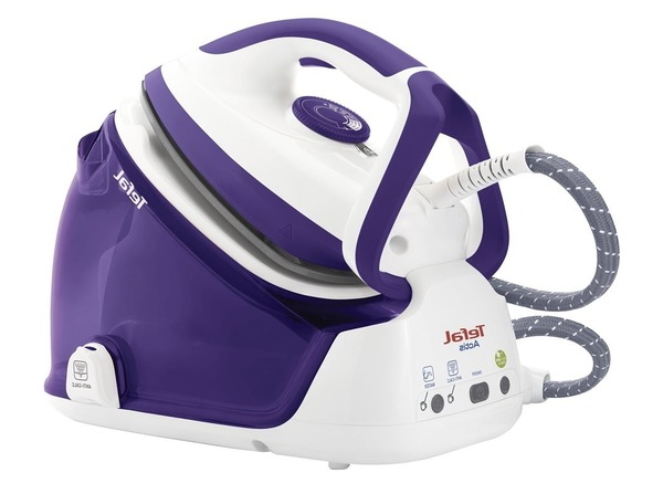 Утюг с парогенератором Tefal GV6350E1, 2200 Вт, 180 г/мин и более г/мин, 1200 мл, Белый/Фиолетовый photo 
