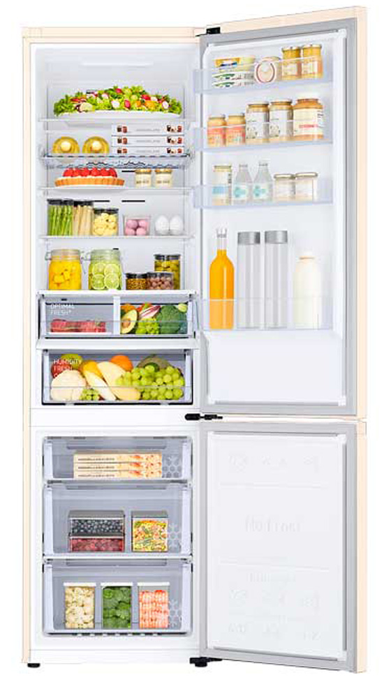 Frigider cu doua usi Samsung RB38C679EEL/UA / 385 l / 203 cm / A+ / Bej photo 7