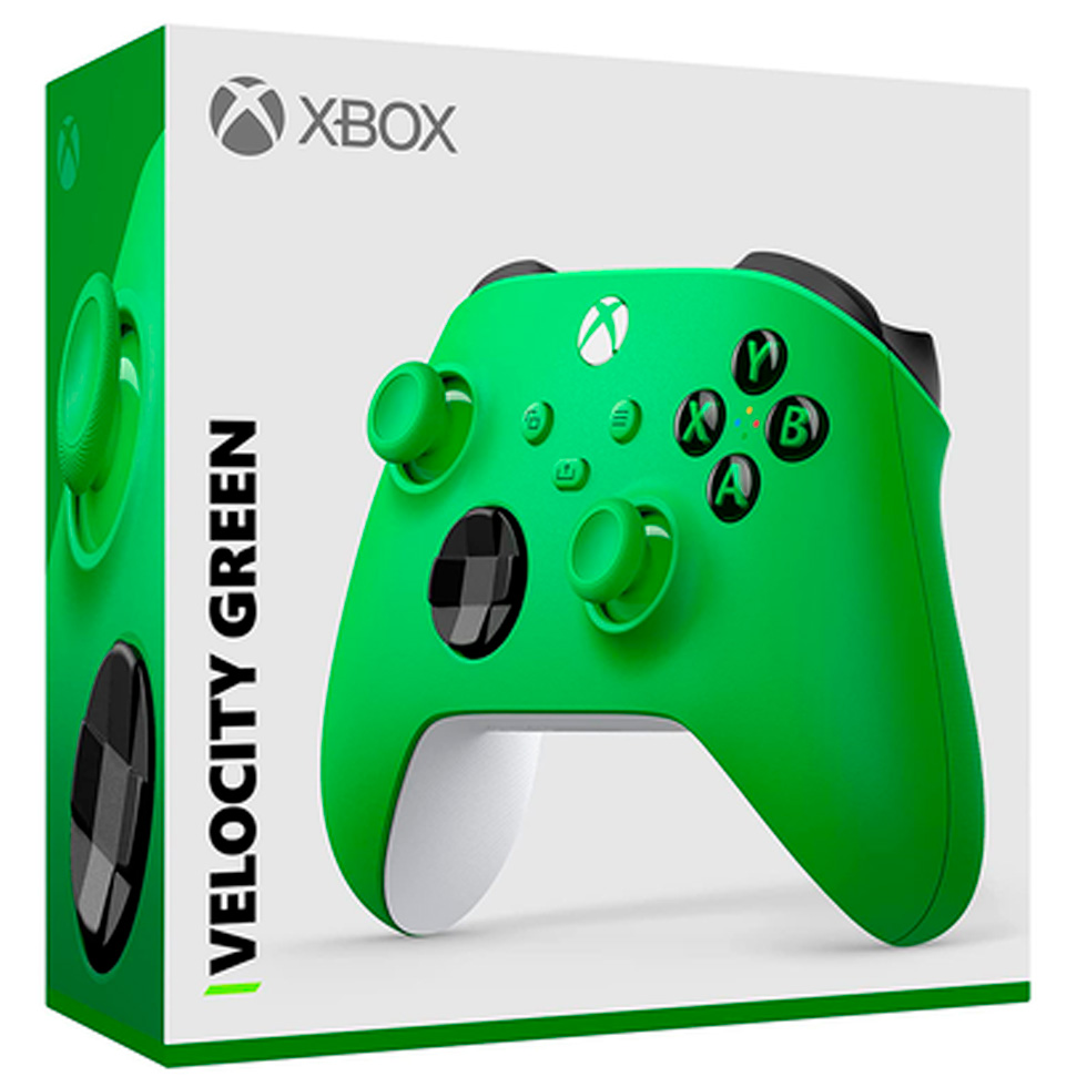 Gamepad fara fir Microsoft Xbox - Velocity Green photo 5