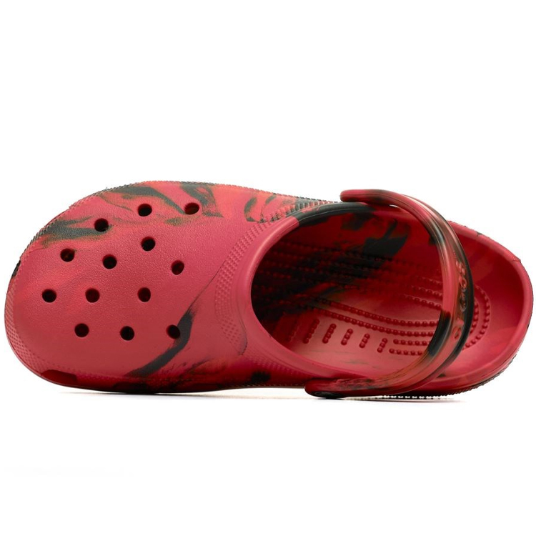 Slapi Crocs Classic Marbled Clog pt Barbati / 41-42 / Rosu-negru photo 2
