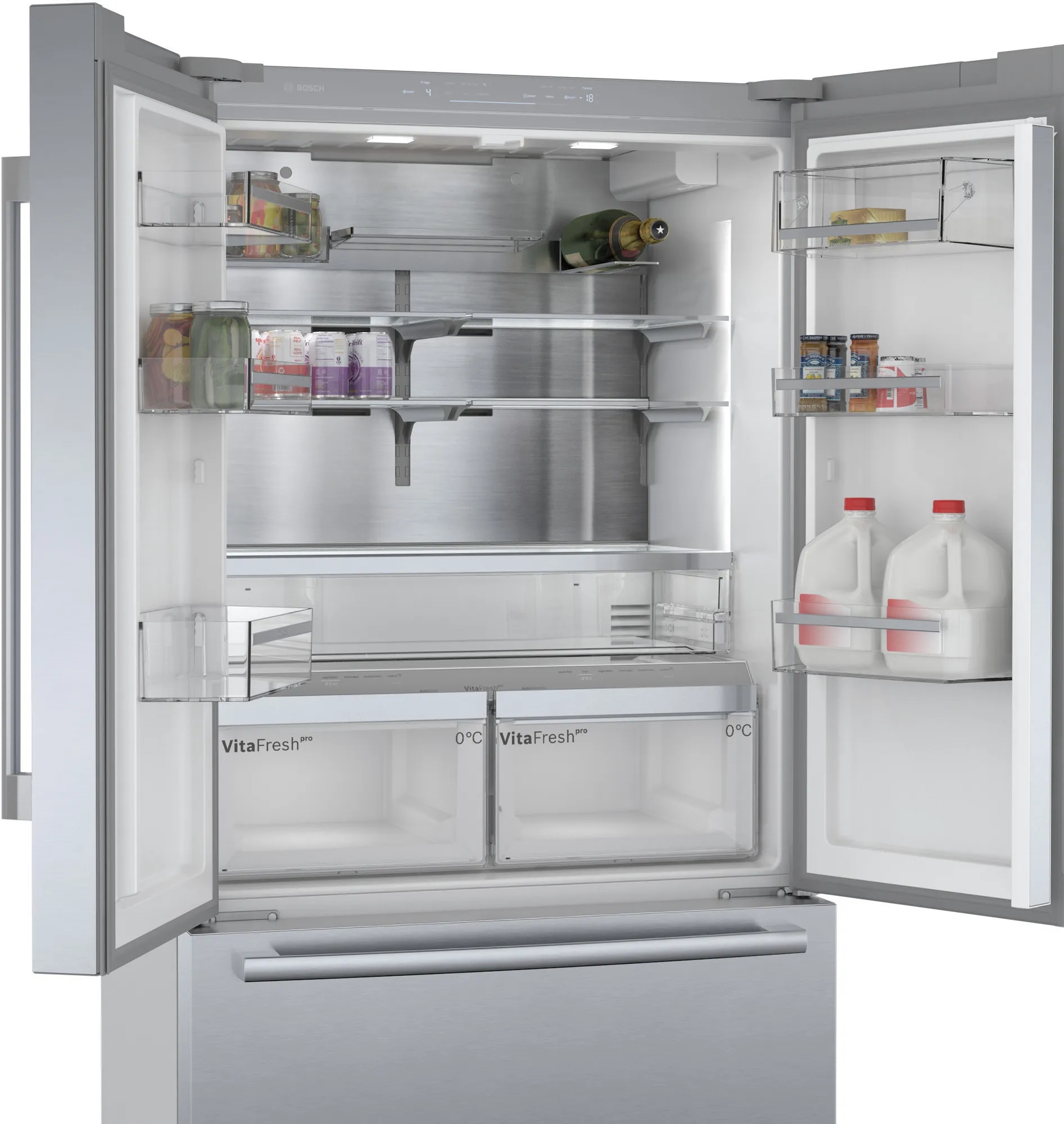 Frigider cu doua usi Bosch KFF96PIEP / 573 l / 183 cm / G / Gri photo 10