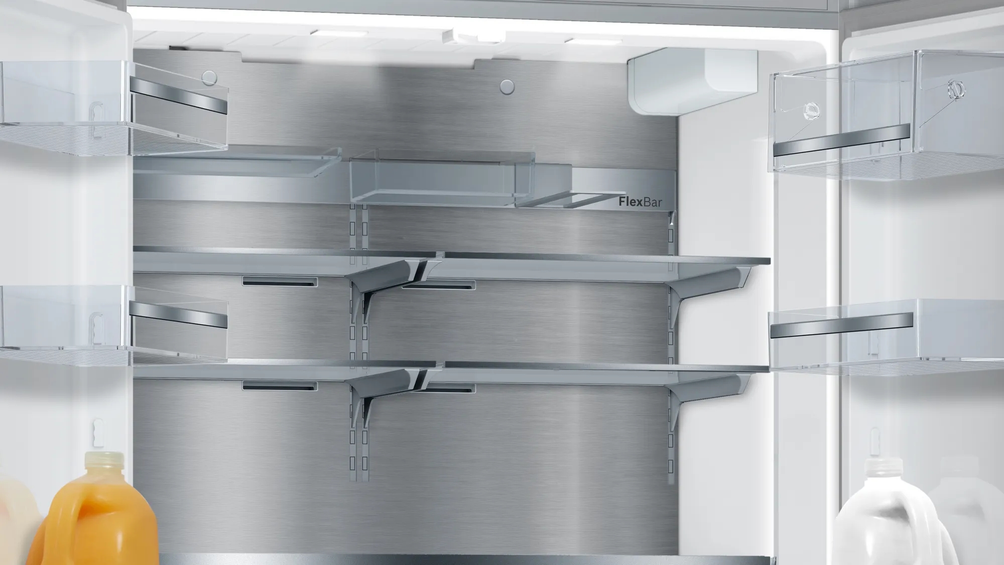 Frigider cu doua usi Bosch KFF96PIEP / 573 l / 183 cm / G / Gri photo 2