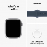 Smart watch Apple Watch Series 9 Aluminum 45mm Silver thumbnav 3