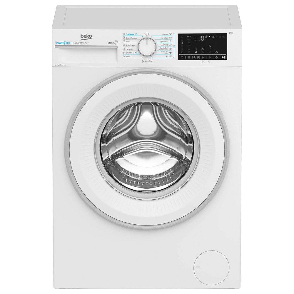 Masina de spalat Beko B3WFU48415WWES 8 kg / 1400 rot/min / A / Alb photo 1 Masina de spalat Beko B3WFU48415WWES 8 kg / 1400 rot/min / A / Alb photo 1