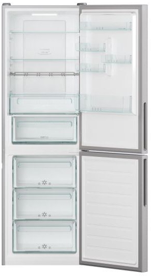 Frigider cu doua usi Candy CCE7T618ES / 341 l / 185 cm / E / Gri photo 4