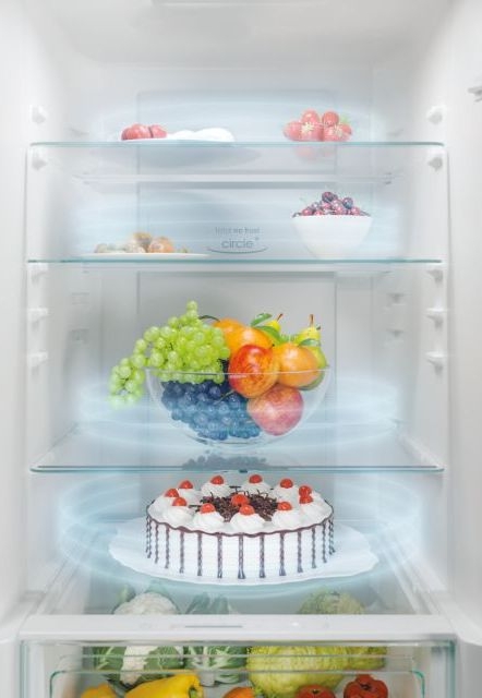 Frigider cu doua usi Candy CCE7T618ES / 341 l / 185 cm / E / Gri photo 7
