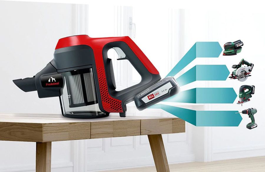 Aspirator vertical Bosch BCS61PET / 18W / Red photo 4