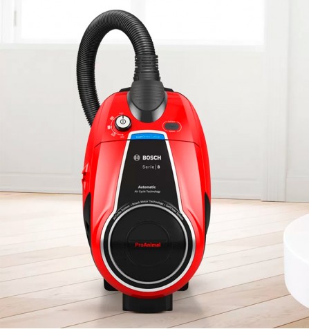 Aspirator cu container Bosch BGS7PET / 800W / Rosu photo 1 Aspirator cu container Bosch BGS7PET / 800W / Rosu photo 1