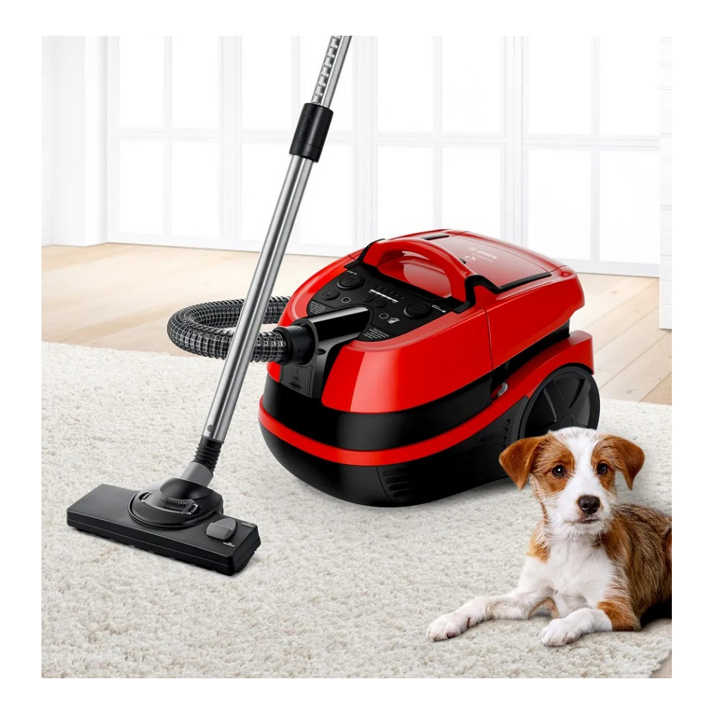 Пылесос моющий Bosch BWD421PET / 2100Вт / Red photo 8